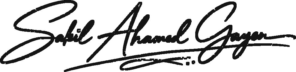 Sakil Ahamed signature